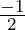\frac{-1}2