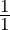 \frac11