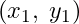 (x_1,\;y_1)