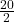 \frac{20}2