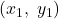 (x_1,\;y_1)
