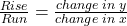 \frac{Rise}{Run}=\frac{change\;in\;y}{change\;in\;x}