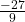 \frac {-27}{9}