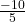 \frac{-10}{5}