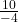 \frac{10}{-4}