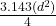 \frac{3.143 (d^2)}{4}