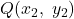 Q(x_2,\;y_2)