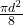 \frac{\pi d^2}8