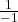 \frac{1}{-1}